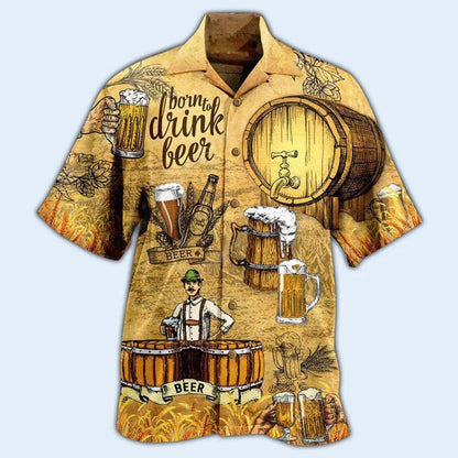 Beer Hawaiian Shirt, Beer Makes Life Happiness, Bow Drink Beer Aloha Shirt For Men And Women - Perfect Gift For Beer Lovers, Summer - Amzanimalsgift