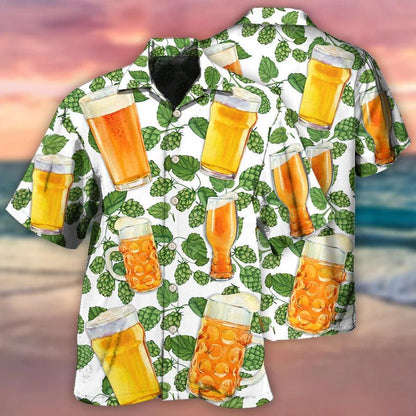 Beer Hawaiian Shirt, Cold Beer, Beer Craft, Beer Cool Style Aloha Shirt For Men And Women - Perfect Gift For Beer Lovers, Summer - Amzanimalsgift