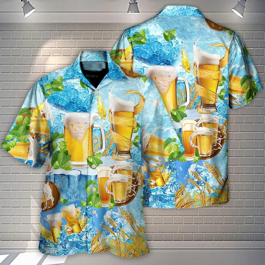 Beer Hawaiian Shirt, Cool Beer, Beer Make Everyone Happy Aloha Shirt For Men And Women - Perfect Gift For Beer Lovers, Summer - Amzanimalsgift