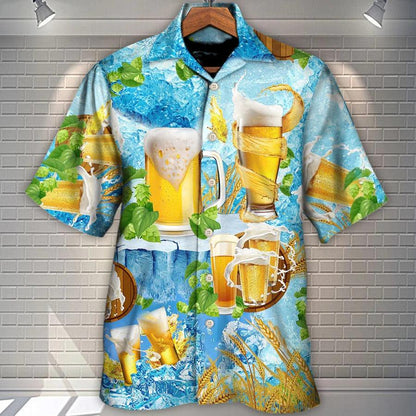 Beer Hawaiian Shirt, Cool Beer, Beer Make Everyone Happy Aloha Shirt For Men And Women - Perfect Gift For Beer Lovers, Summer - Amzanimalsgift