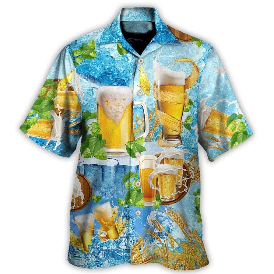 Beer Hawaiian Shirt, Cool Beer, Beer Make Everyone Happy Aloha Shirt For Men And Women - Perfect Gift For Beer Lovers, Summer - Amzanimalsgift