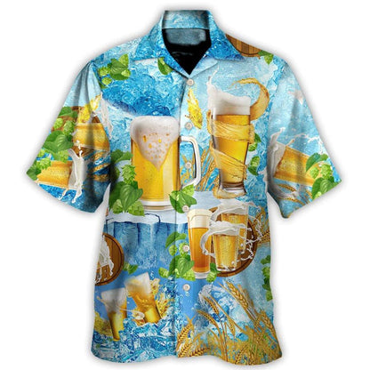 Beer Hawaiian Shirt, Cool Beer, Beer Make Everyone Happy Aloha Shirt For Men And Women - Perfect Gift For Beer Lovers, Summer - Amzanimalsgift