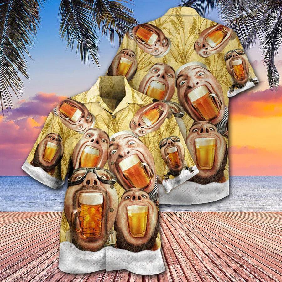 Beer Hawaiian Shirt, Drink Beer, Wish You Were Beer Aloha Shirt For Men And Women - Perfect Gift For Beer Lovers, Summer - Amzanimalsgift