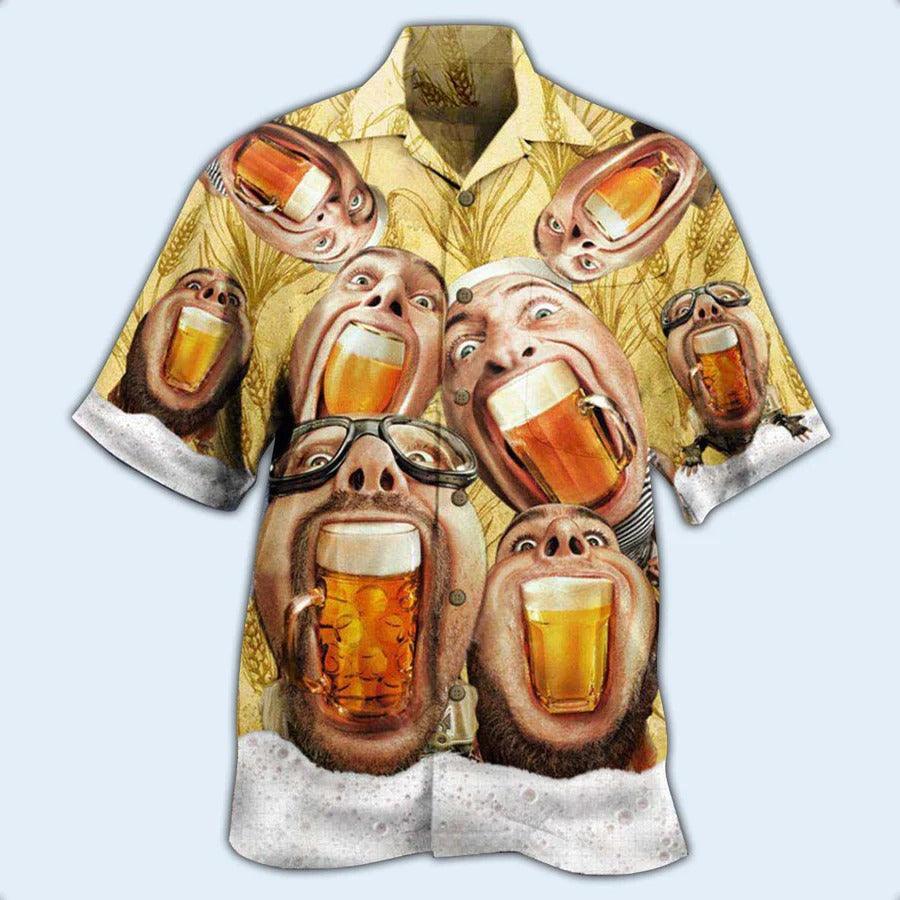 Beer Hawaiian Shirt, Drink Beer, Wish You Were Beer Aloha Shirt For Men And Women - Perfect Gift For Beer Lovers, Summer - Amzanimalsgift