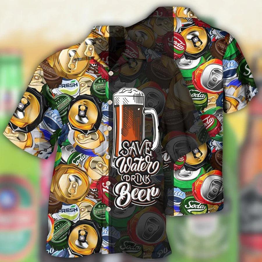 Beer Hawaiian Shirt, Let's Drink Beer, Save Water Drink Beer Aloha Shirt For Men And Women - Perfect Gift For Beer Lovers, Summer - Amzanimalsgift