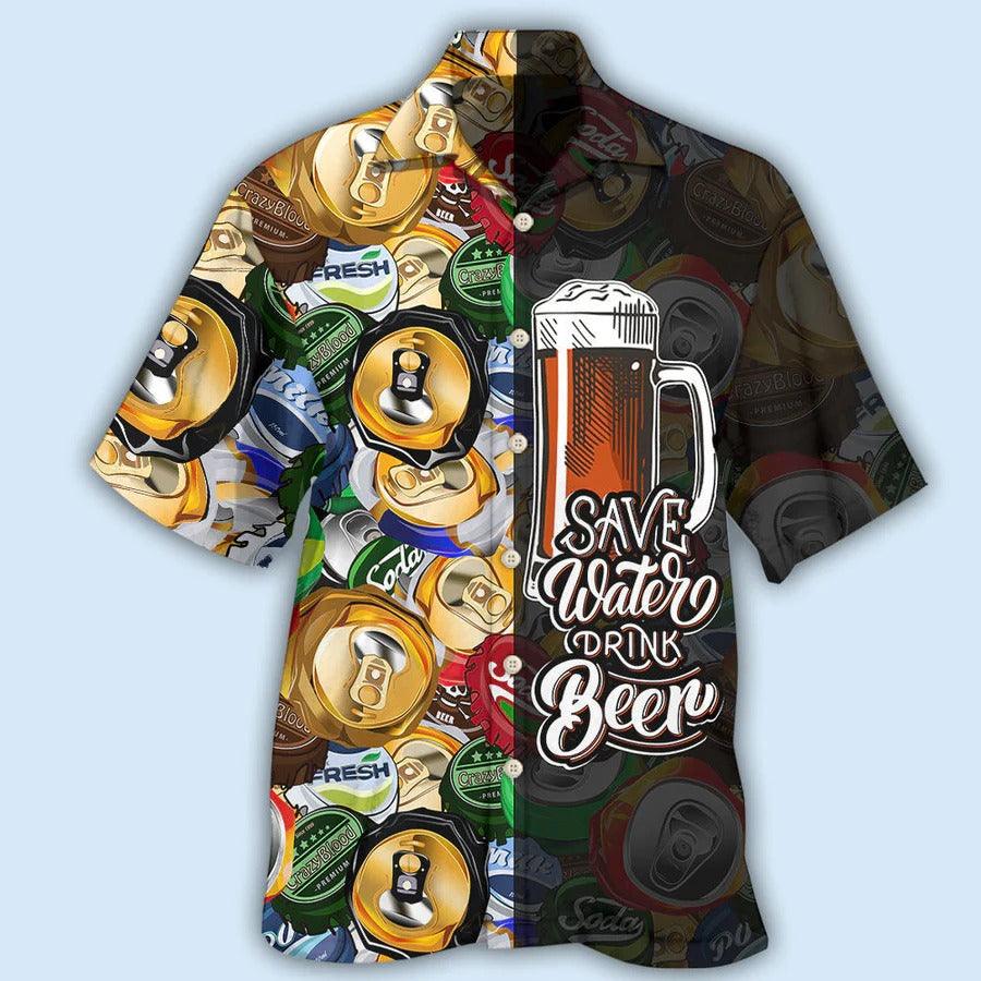 Beer Hawaiian Shirt, Let's Drink Beer, Save Water Drink Beer Aloha Shirt For Men And Women - Perfect Gift For Beer Lovers, Summer - Amzanimalsgift