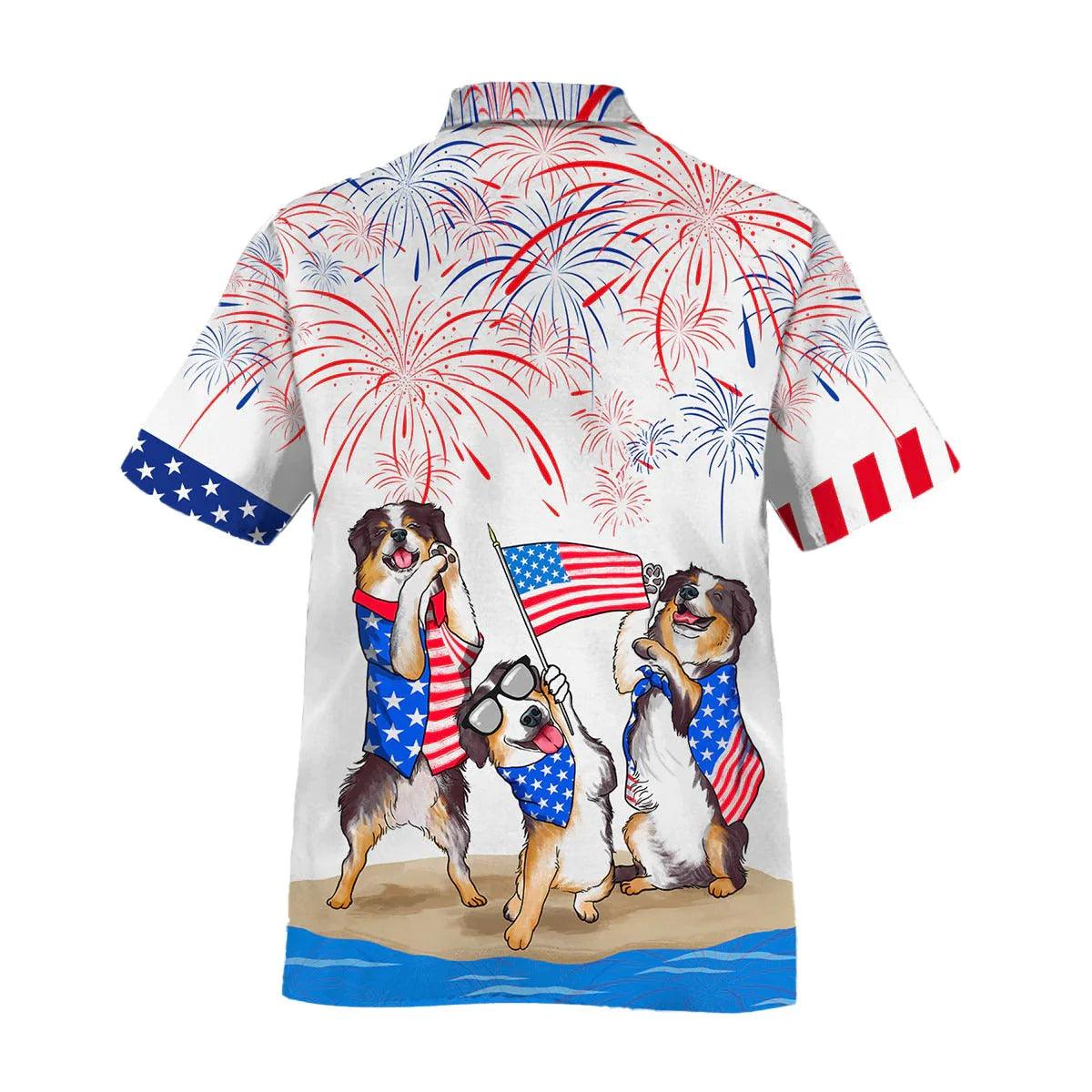 Bernese Mountain Dogs Aloha Hawaiian Shirts For Summer, Independence Day Is Coming, American USA Flag Aloha Hawaiian Shirt For Men Women, Dog Lovers - Amzanimalsgift