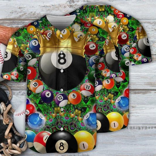 Billiard Baseball Jersey, Warning Pool Shark On Duty Billiard Baseball Jersey For Men And Women - Perfect Gift For Billiard Lovers, Billiard Players - Amzanimalsgift