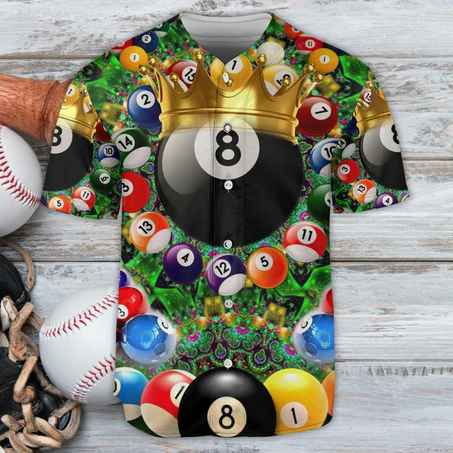 Billiard Baseball Jersey, Warning Pool Shark On Duty Billiard Baseball Jersey For Men And Women - Perfect Gift For Billiard Lovers, Billiard Players - Amzanimalsgift