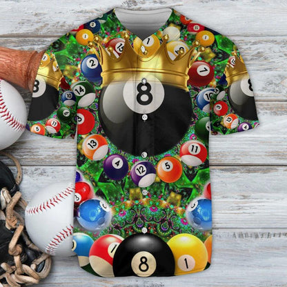 Billiard Baseball Jersey, Warning Pool Shark On Duty Billiard Baseball Jersey For Men And Women - Perfect Gift For Billiard Lovers, Billiard Players - Amzanimalsgift
