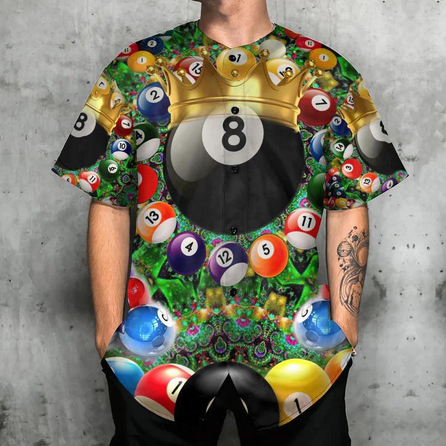 Billiard Baseball Jersey, Warning Pool Shark On Duty Billiard Baseball Jersey For Men And Women - Perfect Gift For Billiard Lovers, Billiard Players - Amzanimalsgift
