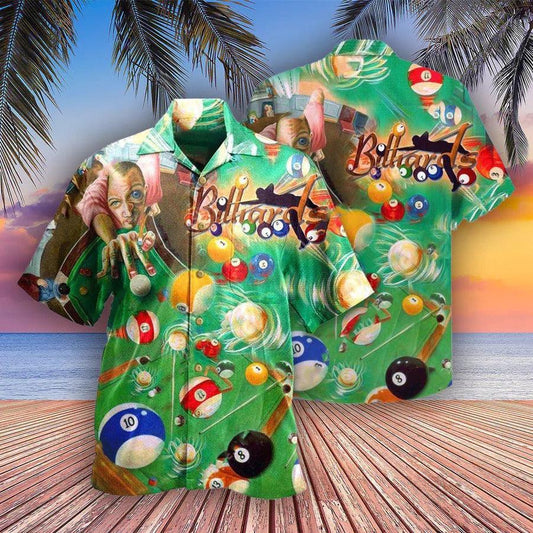Billiard Hawaiian Shirt, Billiard It Worked In My Head Aloha Shirt For Men - Perfect Gift For Billiard Lovers - Amzanimalsgift