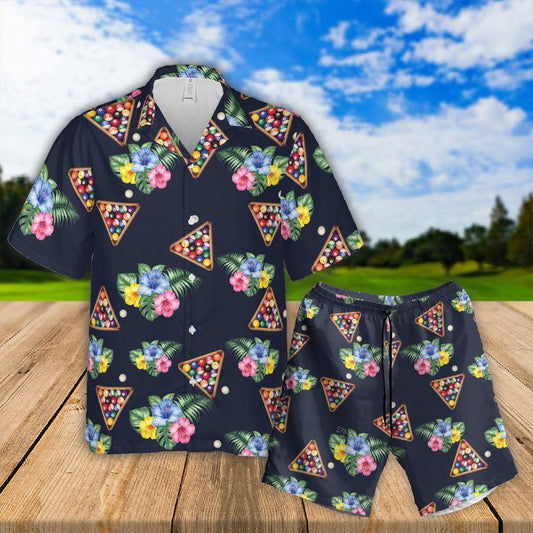 Billiards Aloha Hawaiian Shirts For Summer, Vintage Pool Sports Floral Hawaiian Shirt For Men Women, Best Gift For Friend, Family, Billiard Lovers - Amzanimalsgift