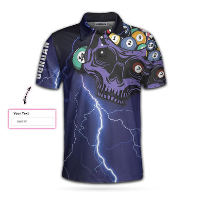 Billiards Custom Polo Shirt, Personalized Billiards Gift, I'm Here To Break Your Balls, Cool Billiards Shirt Design, Best Gift For Billiards Lovers - Amzanimalsgift