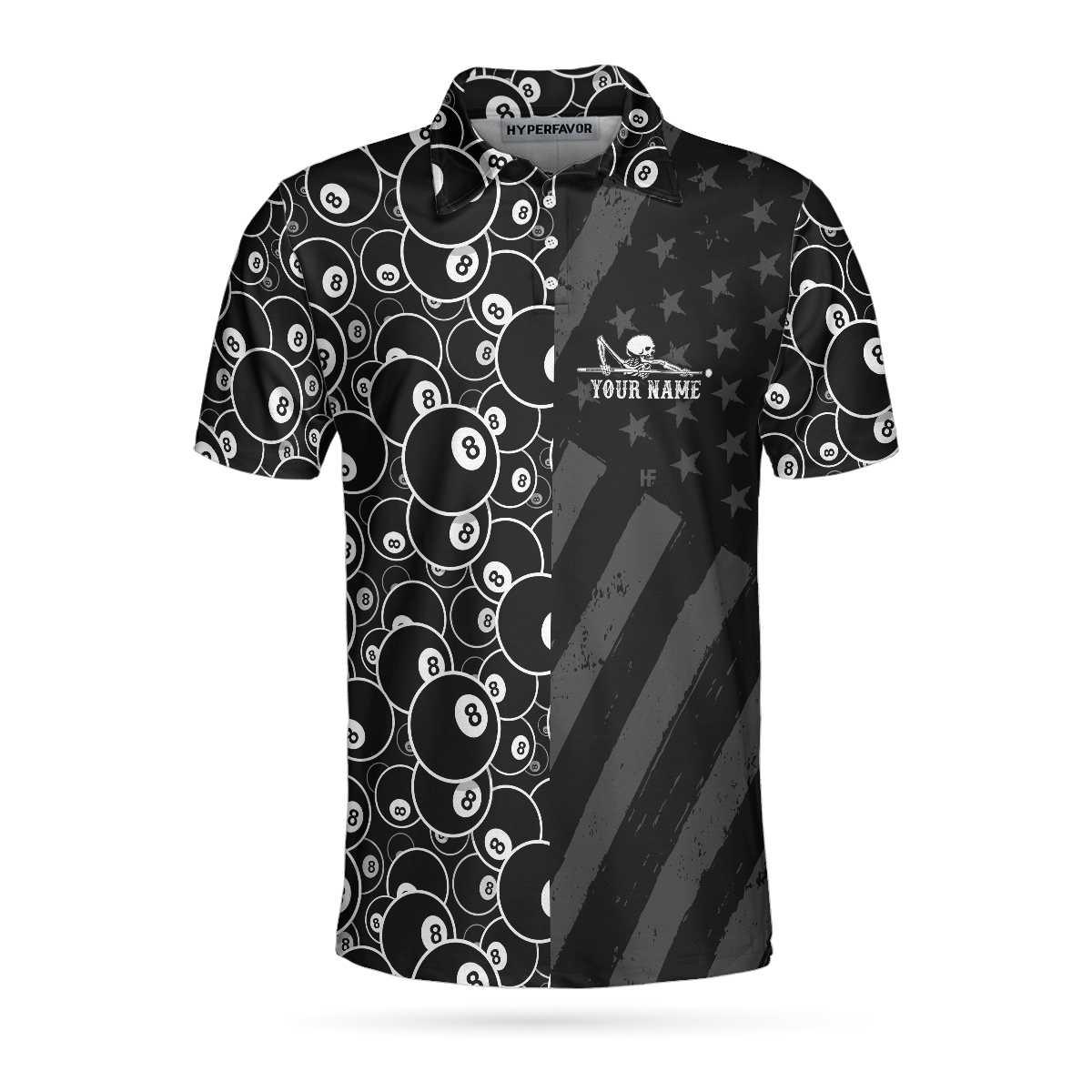 Billiards Men Polo Shirt, Billiards Dead Stroke Polo Shirt - Personalized Black Billiards Polo Shirt For Men, Cool Custom Billiards Team Polo Shirt - Amzanimalsgift