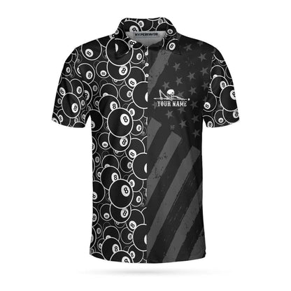 Billiards Men Polo Shirt, Billiards Dead Stroke Polo Shirt - Personalized Black Billiards Polo Shirt For Men, Cool Custom Billiards Team Polo Shirt - Amzanimalsgift