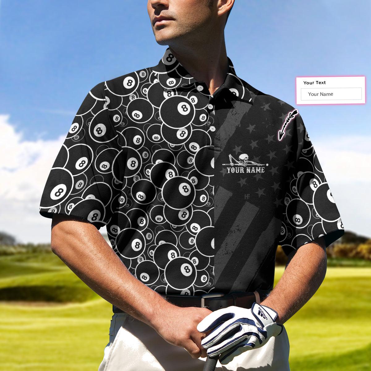 Billiards Men Polo Shirt, Billiards Dead Stroke Polo Shirt - Personalized Black Billiards Polo Shirt For Men, Cool Custom Billiards Team Polo Shirt - Amzanimalsgift
