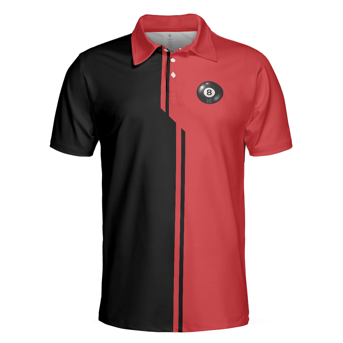 Billiards Men Polo Shirt, Black And Red Billiards Polo Shirt, Aim Shoot Swear Repeat Shirt For Men, Gift For Billiards Lovers, Billiards Players - Amzanimalsgift