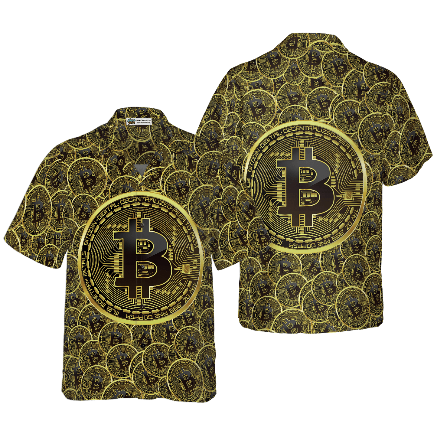 Bitcoins Hawaiian Shirt For Summer, Colorful Hawaiian Shirt Outfit For Men Women, Gift For Friend, Team, Family - Amzanimalsgift