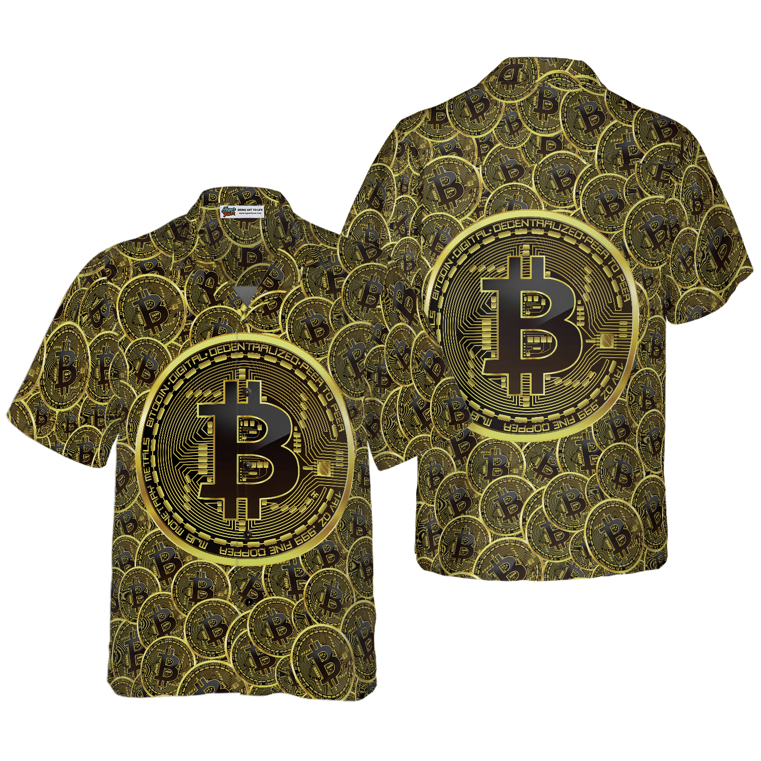 Bitcoins Hawaiian Shirt For Summer, Colorful Hawaiian Shirt Outfit For Men Women, Gift For Friend, Team, Family - Amzanimalsgift