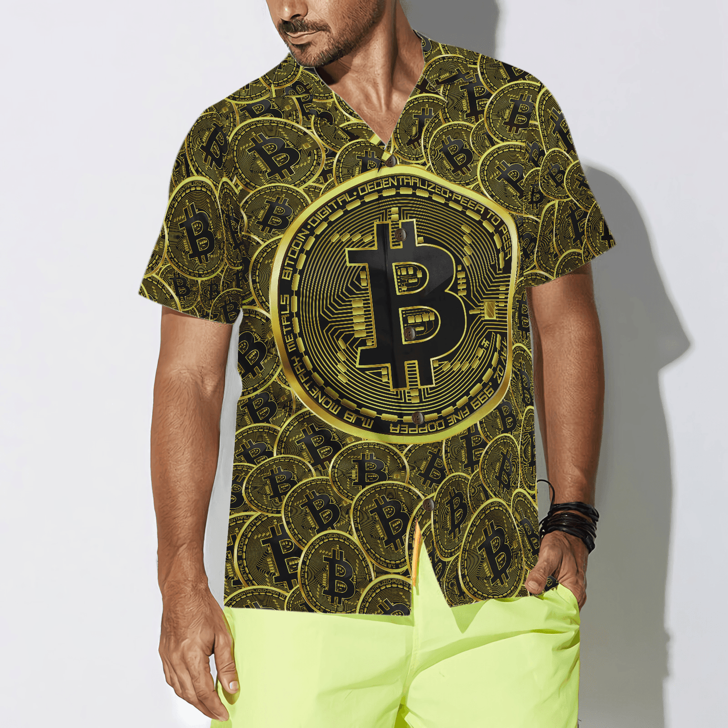 Bitcoins Hawaiian Shirt For Summer, Colorful Hawaiian Shirt Outfit For Men Women, Gift For Friend, Team, Family - Amzanimalsgift