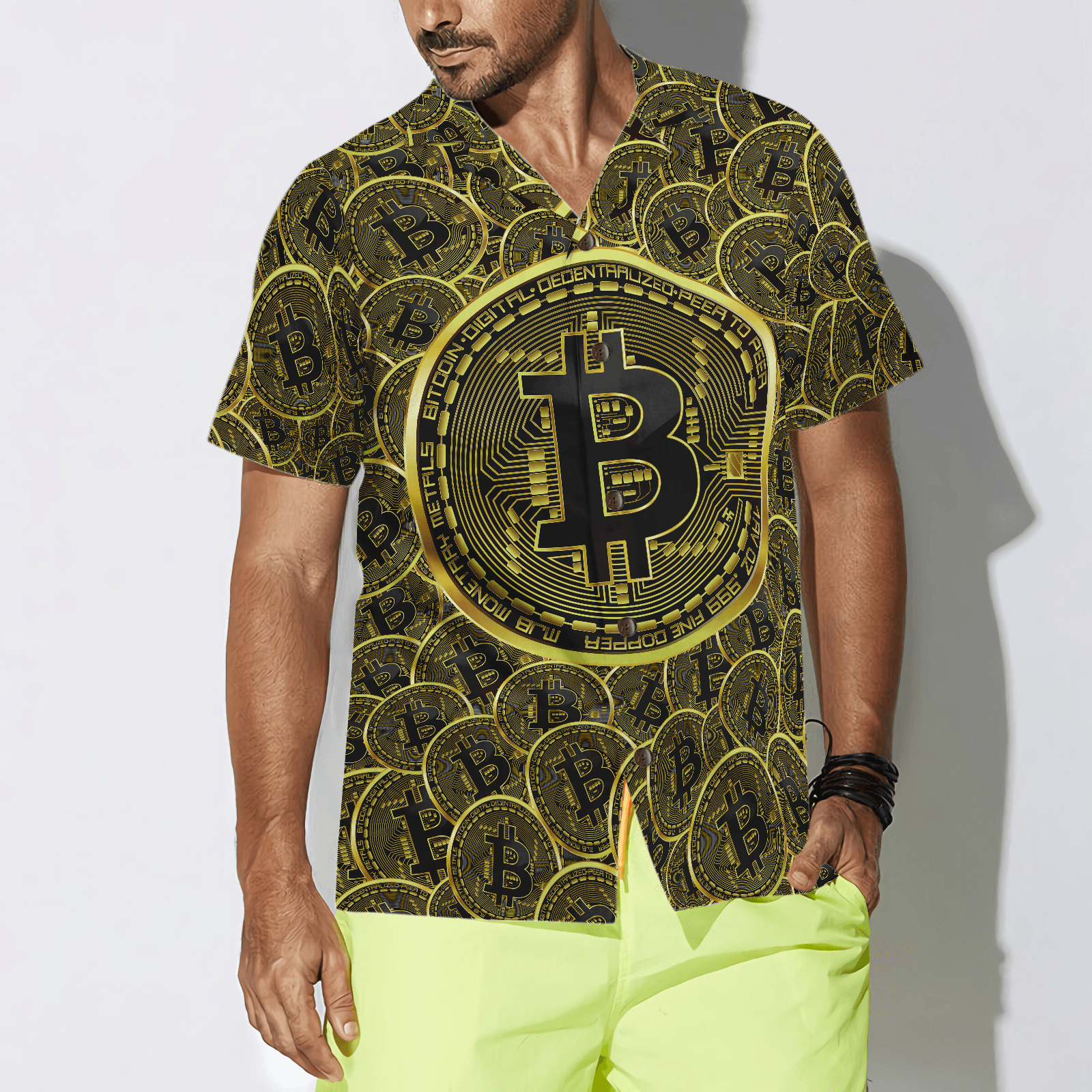 Bitcoins Hawaiian Shirt For Summer, Colorful Hawaiian Shirt Outfit For Men Women, Gift For Friend, Team, Family - Amzanimalsgift