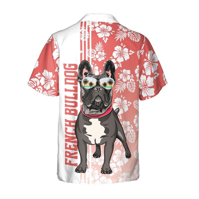 Black French Bulldog Aloha Hawaiian Shirts For Summer, Hibiscus Flower Hawaiian Set Holiday Outfits For Men Women, Gift For Dog Lovers, Dog Mom Dad - Amzanimalsgift