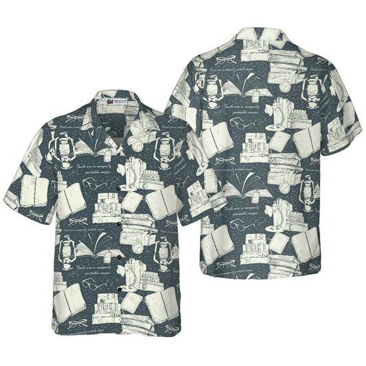 Book Pattern Aloha Hawaiian Shirt, Book Aloha Hawaiian Shirt, Book Hawaiian Shirt For Summer - Perfect Gift For Men, Women, Book Lover, Friend, Family - Amzanimalsgift