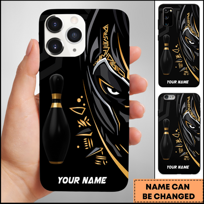 Bowling Ball & Pins Black Panther Pro Sport Personalized 3D Phone Case