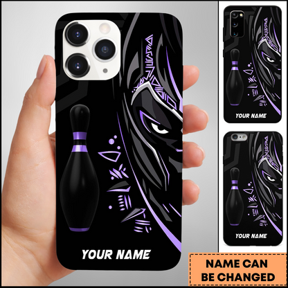Bowling Ball & Pins Black Panther Pro Sport Personalized 3D Phone Case
