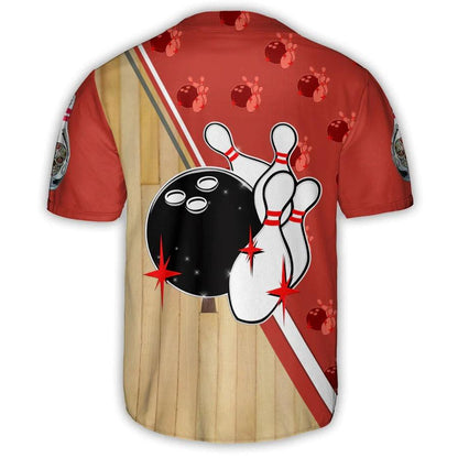 Bowling Baseball Jersey, Bowling Team Uniform, Bowling Ball Baseball Tee Jersey Shirt For Men And Women - Perfect Gift For Bowling Lovers, Bowlers - Amzanimalsgift