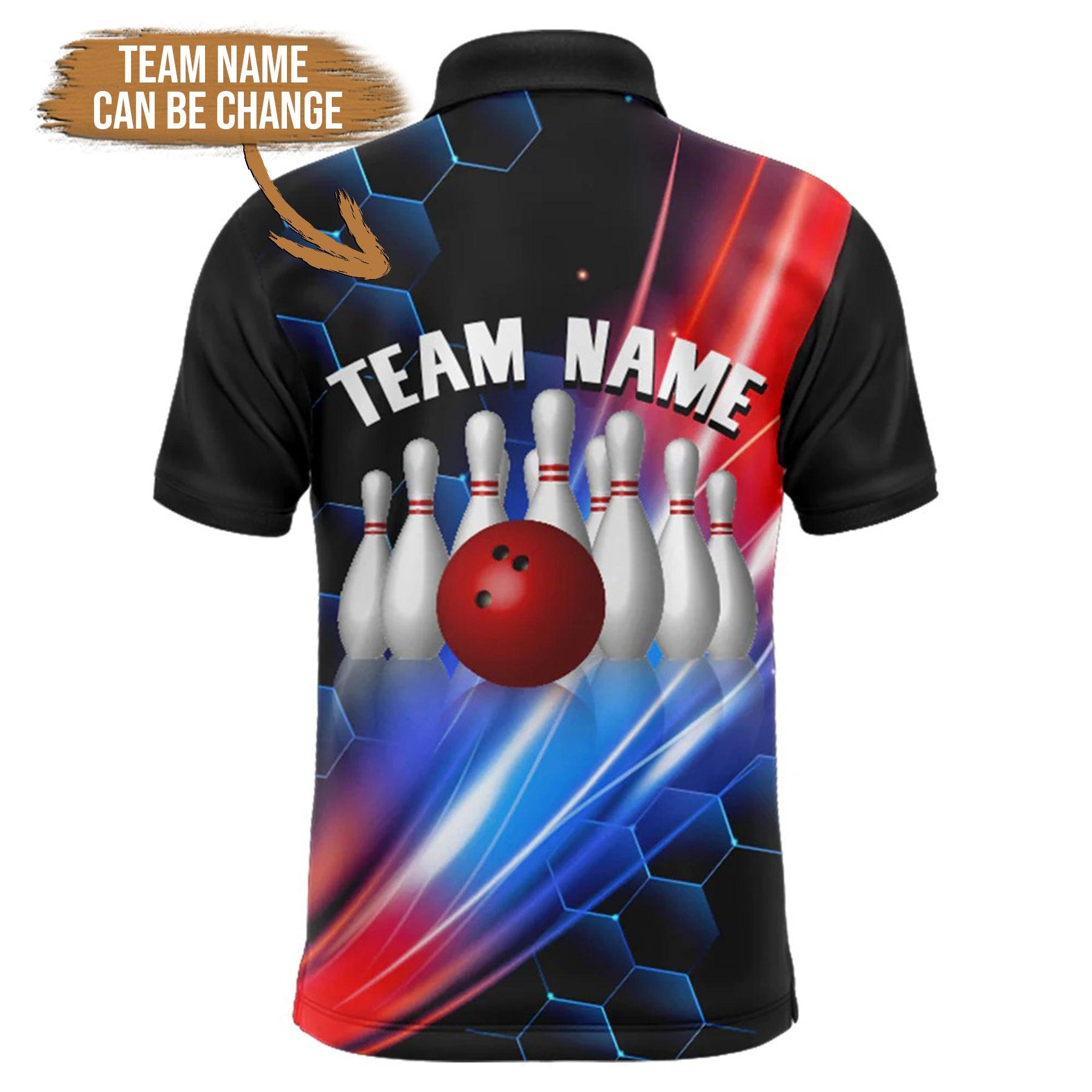 Bowling Custom Men Polo Shirt - Custom Bowling Shirt For Team Personalized Bowling Polo Shirt - Gift For Friend, Family - Amzanimalsgift