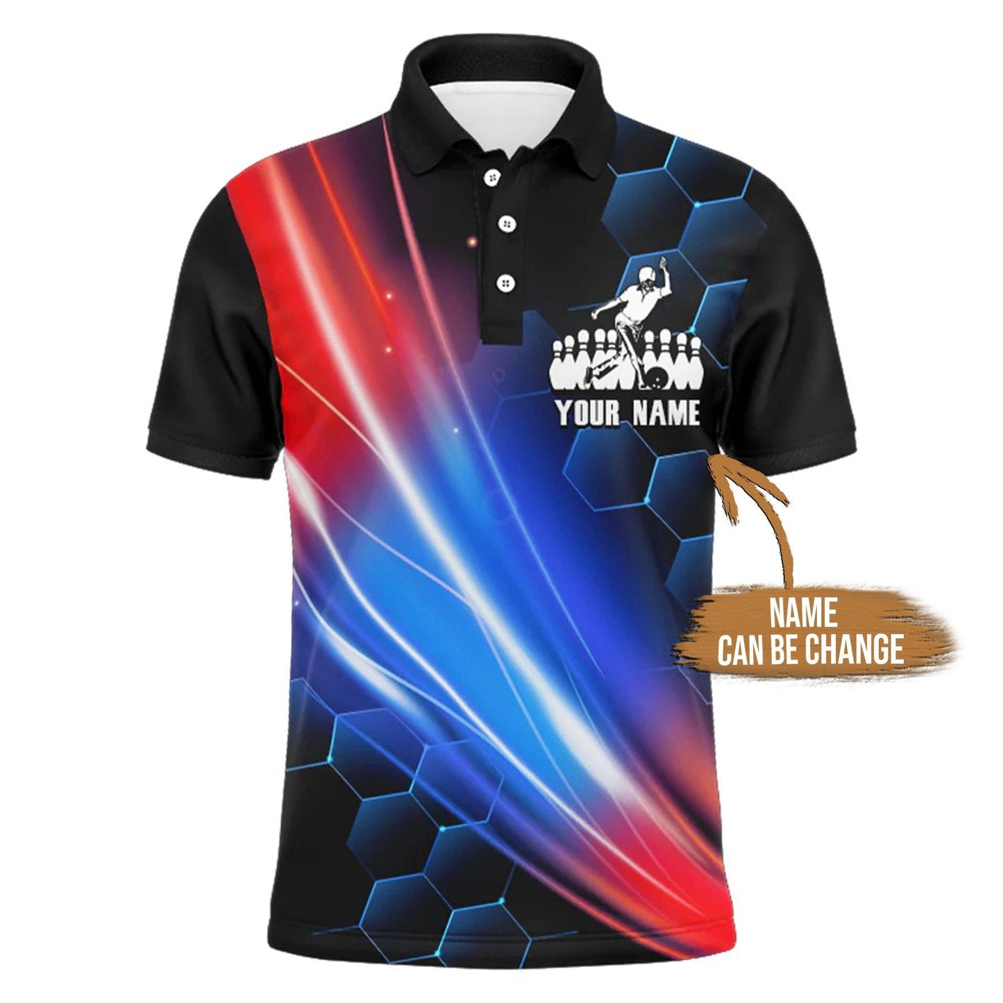 Bowling Custom Men Polo Shirt - Custom Bowling Shirt For Team Personalized Bowling Polo Shirt - Gift For Friend, Family - Amzanimalsgift