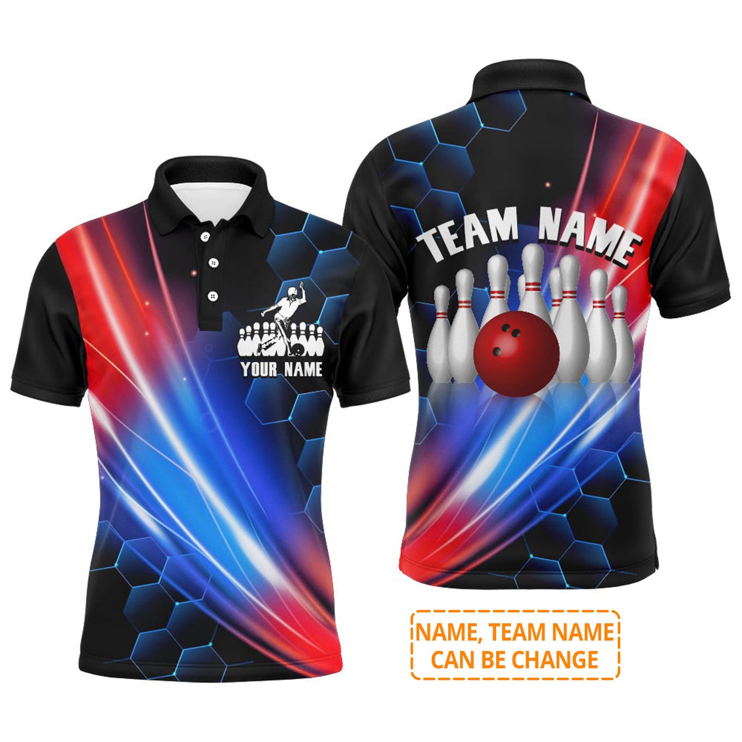 Bowling Custom Men Polo Shirt - Custom Bowling Shirt For Team Personalized Bowling Polo Shirt - Gift For Friend, Family