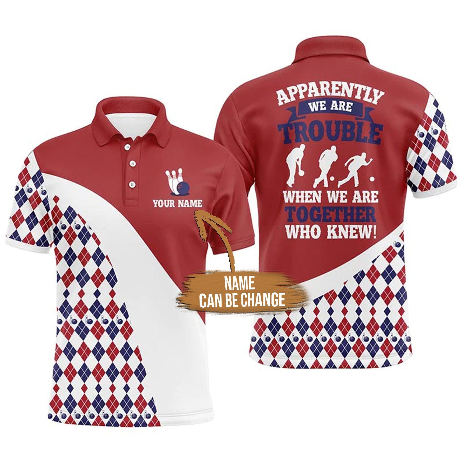 Bowling Custom Men Polo Shirt - Custom Funny Men, American Flag Beer Personalized Bowling Polo Shirt - Gift For Friend, Family - Amzanimalsgift