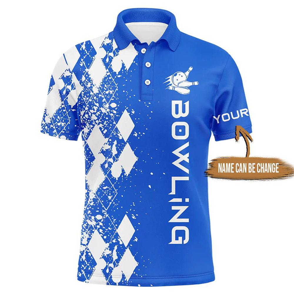 Bowling Custom Men Polo Shirt - Custom Name Men's Bowling Polo Shirt Gift Bowler Personalized Bowling Polo Shirt - Perfect Gift For Friend, Family - Amzanimalsgift