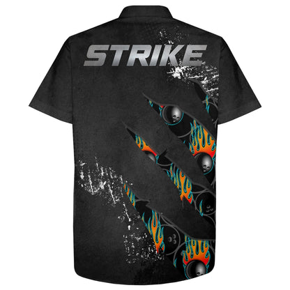 Bowling Custom Name Hawaiian Shirt, Cool Strike Bowling Personalized Hawaiian Shirts For Men Women, Team, Bowling Lovers, Bowlers - Amzanimalsgift