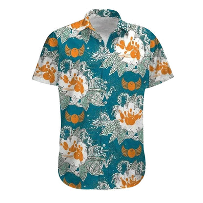 Bowling Hawaiian Shirt, Bowling Art Blue Aloha Hawaiian Shirts For Men and Women - Gift For Bowling Lovers, Friend, Family - Amzanimalsgift