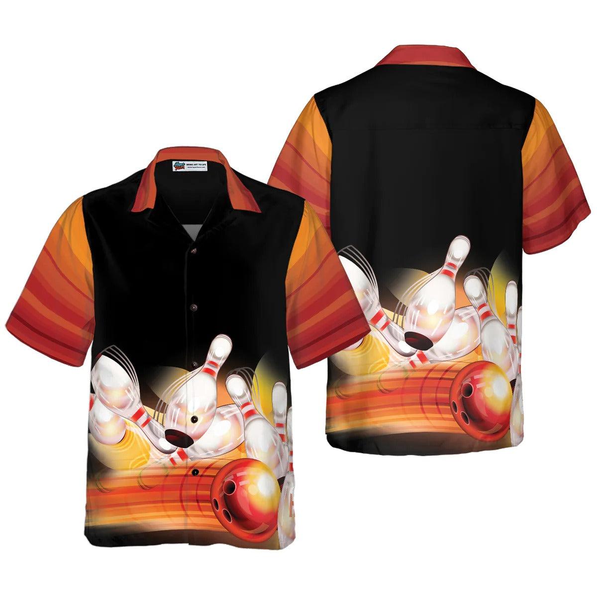 Bowling Hawaiian Shirt, Bowling Ball And Pin Aloha Hawaiian Shirt For Summer - Perfect Gift For Men, Women, Bowling Lover, Friend - Amzanimalsgift