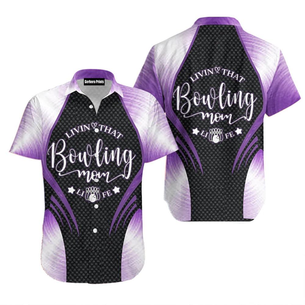 Bowling Hawaiian Shirt, Bowling Ball And Pin Black Aloha Hawaiian Shirts For Men and Women - Gift For Bowling Lovers, Friend, Family - Amzanimalsgift