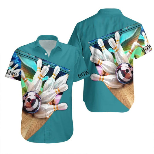 Bowling Hawaiian Shirt, Bowling Team Aloha Hawaiian Shirts For Men and Women - Gift For Bowling Lovers, Friend, Family - Amzanimalsgift