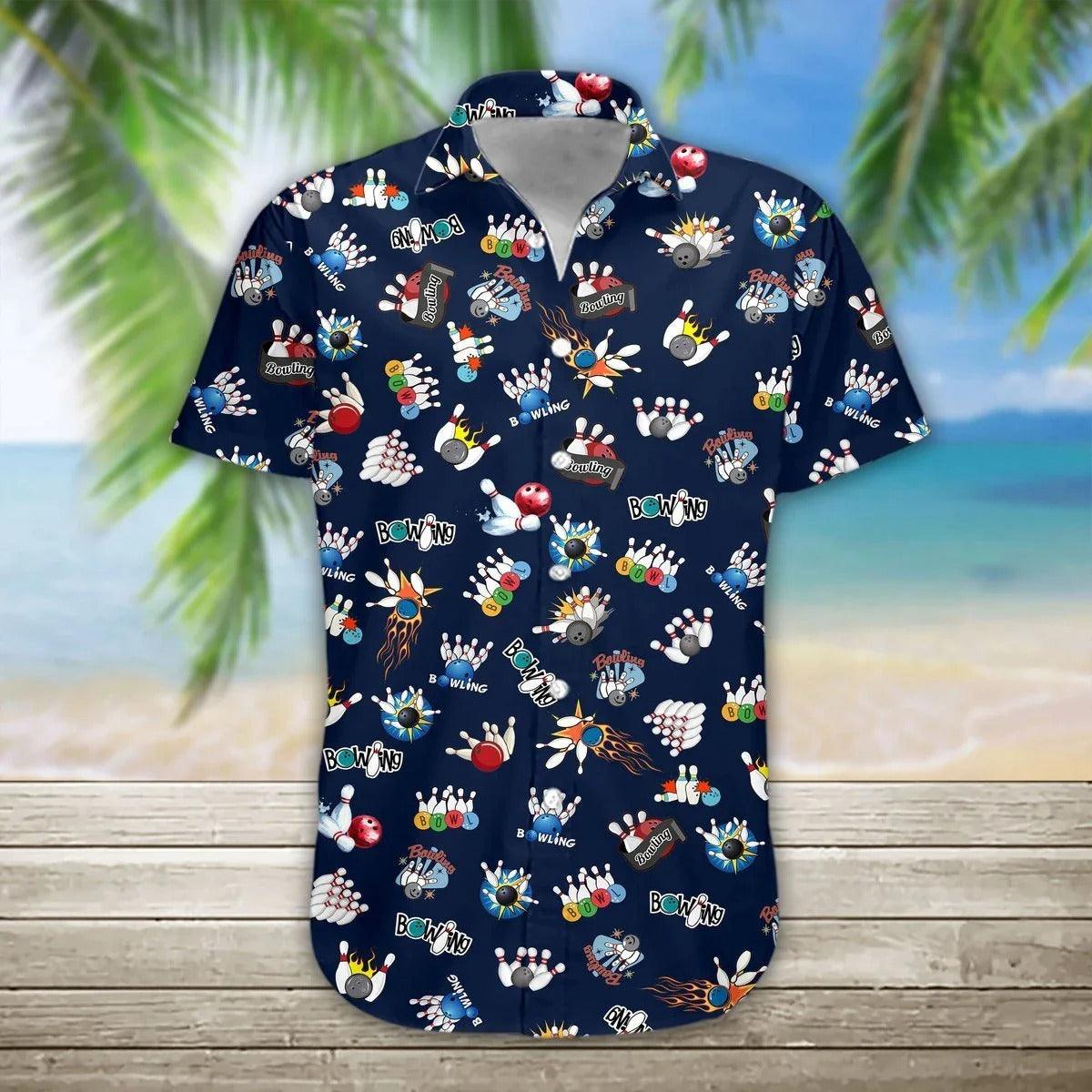 Bowling Hawaiian Shirt, Bowling Time Aloha Hawaiian Shirts For Men and Women - Gift For Bowling Lovers, Friend, Family - Amzanimalsgift