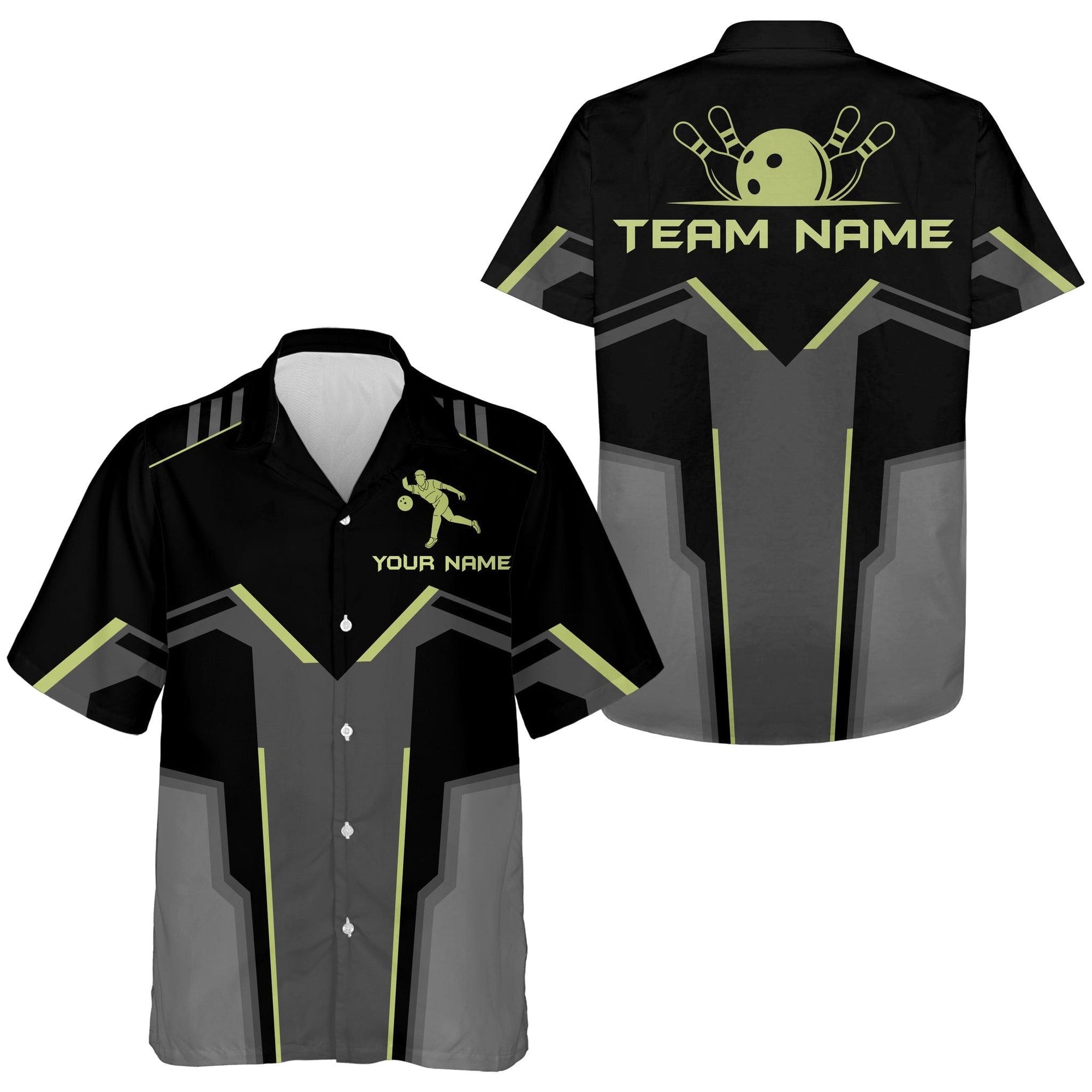 Bowling Hawaiian Shirt Custom Team Name, Bowling Personalized Shirt For Men Women, Bowlers, Bowling Team, Bowling Lovers - Amzanimalsgift