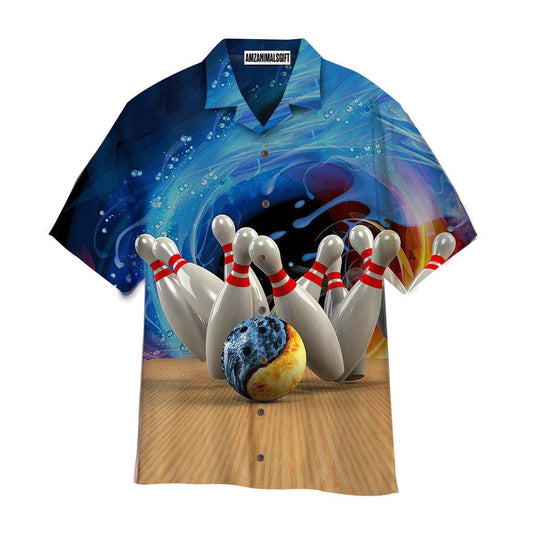 Bowling Hawaiian Shirt, Water Bowling Aloha Hawaiian Shirts For Men and Women - Gift For Bowling Lovers, Friend, Family - Amzanimalsgift