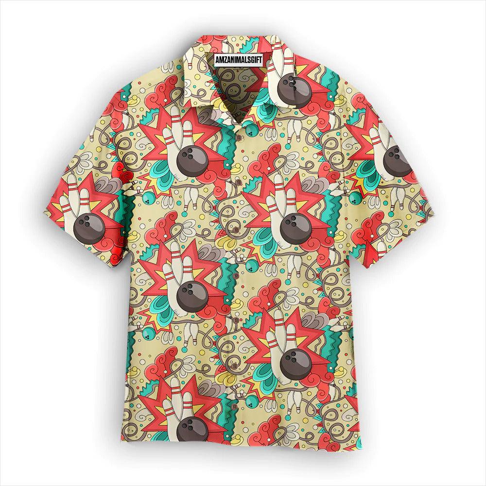 Bowling Hawaiian Shirt, Who Gives A Spit Bowling Colorful Nice Aloha Hawaiian Shirts For Men and Women - Gift For Bowling Lovers, Friend, Family - Amzanimalsgift