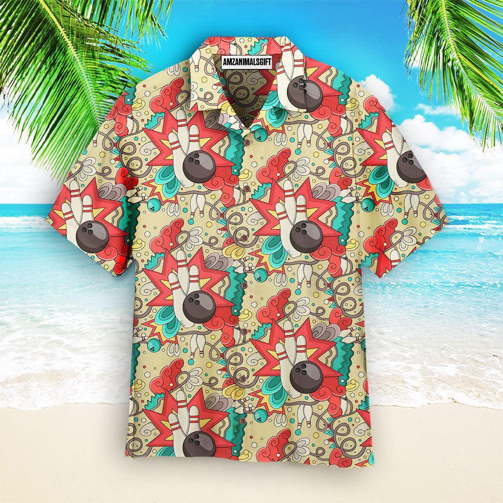 Bowling Hawaiian Shirt, Who Gives A Spit Bowling Colorful Nice Aloha Hawaiian Shirts For Men and Women - Gift For Bowling Lovers, Friend, Family - Amzanimalsgift