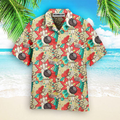 Bowling Hawaiian Shirt, Who Gives A Spit Bowling Colorful Nice Aloha Hawaiian Shirts For Men and Women - Gift For Bowling Lovers, Friend, Family - Amzanimalsgift