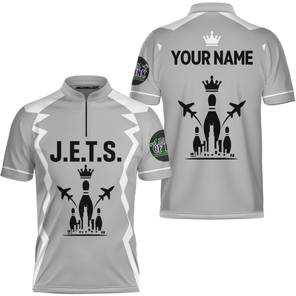 Custom Bowling J.e.t.s Jersey For Kameron