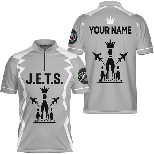 Custom Bowling J.e.t.s Jersey For Kameron