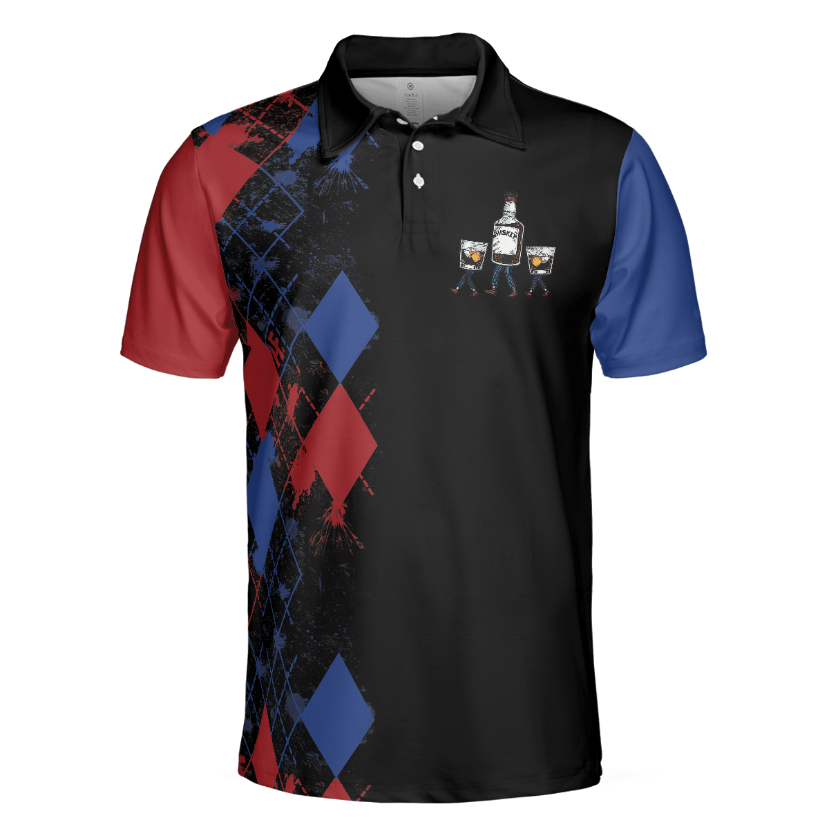 Bowling Men Polo Shirt - Argyle Pattern Bowling Polo Shirts, If I'm Drunk Bowling Polo Shirt For Men - Gift For Bowling Lovers, Bowlers - Amzanimalsgift